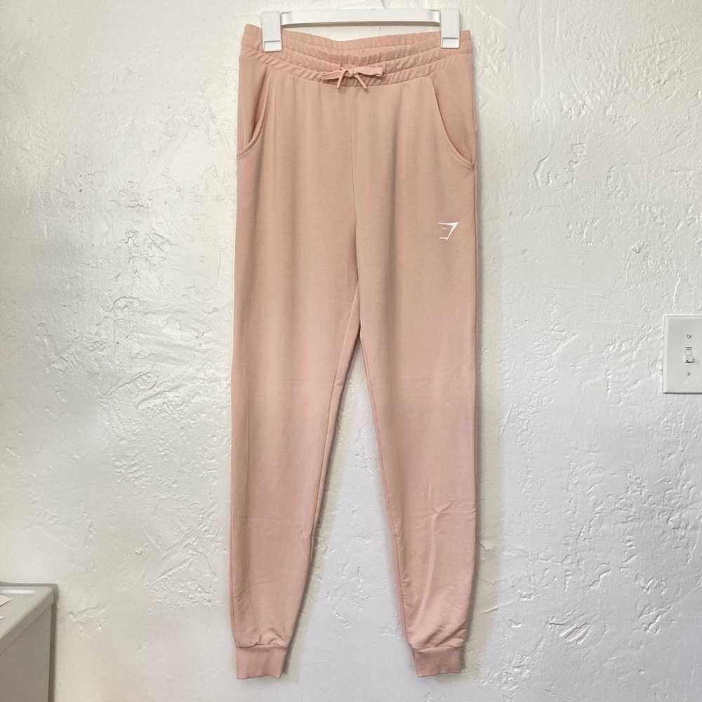 Gymshark joggers, Pink/ Peach, Size Small